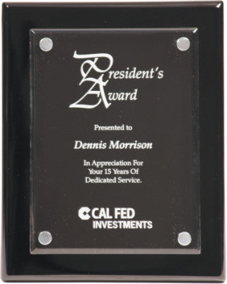 Acrylic Award Piano Finish Black Plaque