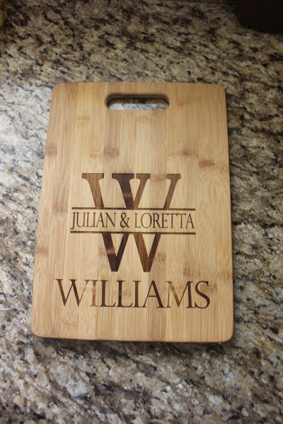 Custom Engraved Bamboo Cutting Board