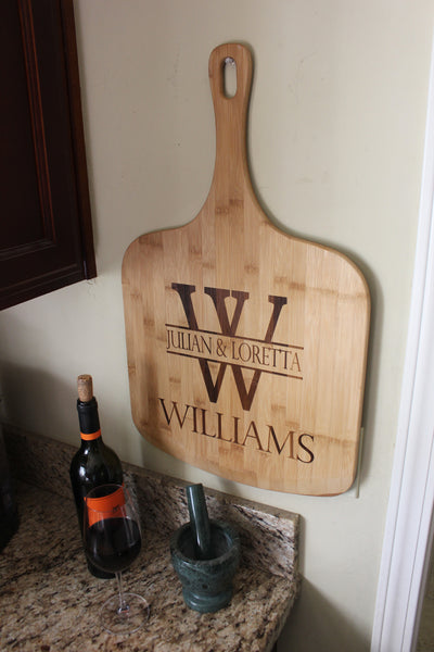 Custom Engraved Bamboo Pizza Board
